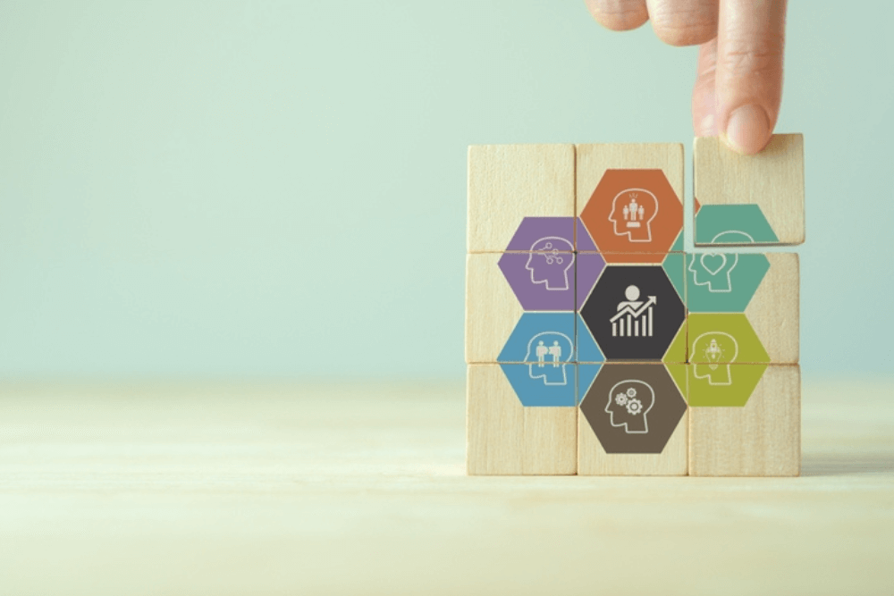 Concept of foundational skills represented in blocks